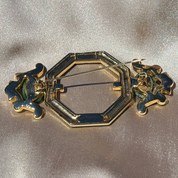 Dramatic Art Deco Style Vintage Brooch - Picture 9 of 10